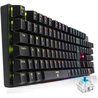 Teclado Gamer Mecânico RGB Switch Blue LED Multicolor Anti Ghosting 17 Funções PC Gamer