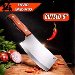 Cutelo Cozinha Pesado Faca Açougueiro Profissional Para Cortar Osso e Carne