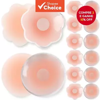 Patches De Realce De Mama De Silicone – Um Par Feminino Não Tecido Autoadesivo Invisível , Elevador Confortável E Aparên em Oferta na Shopee