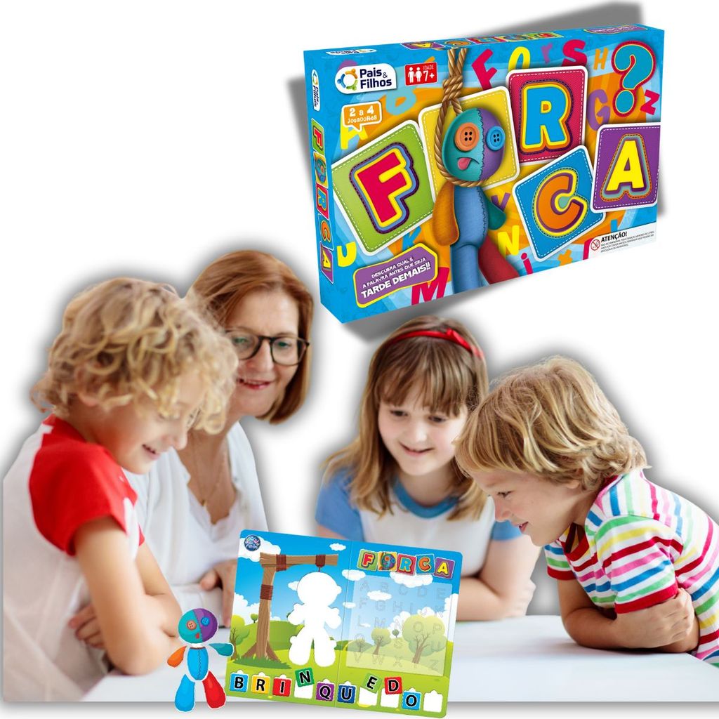 Brinquedo Jogo Infantil Forca Presente Criança Menino Menina 7 8 9 Anos ...