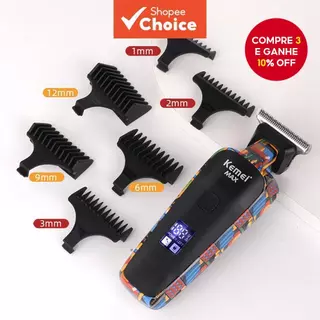 Kemei Max5090 Aparador De Cabelo Para Homens Barba Trimer Profissional Máquina De Cortar Elétrica Corte Barbeador em Oferta na Shopee