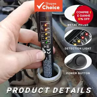 Caneta De Verificação De Qualidade De Óleo Precisa , Testador Universal De Fluido De Freio Digital Para Líquido De Carro em Oferta na Shopee