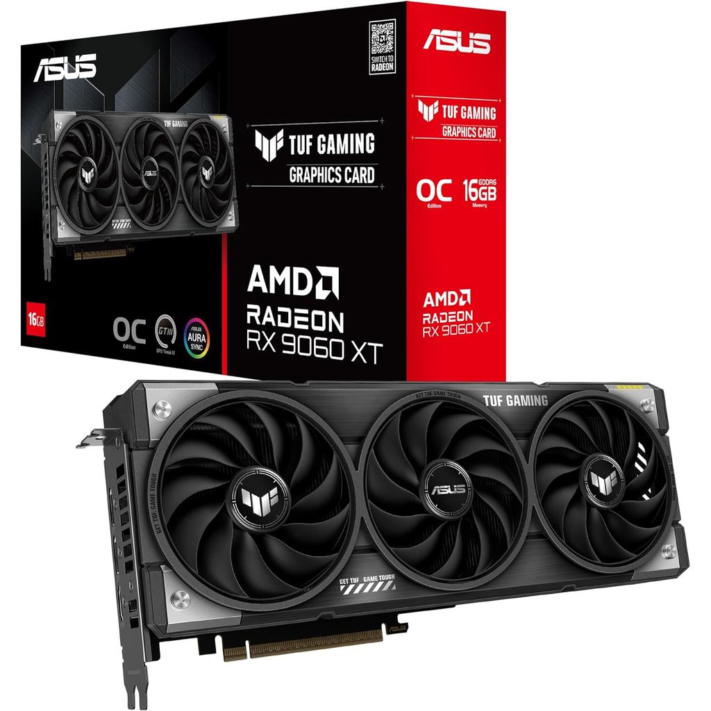 ASUS Dual Radeon ™ Placa de Vídeo RX 9060 XT 16GB GDDR6 (PCIe 5.0