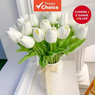 Mini Flores Artificiais De Tulipa 5/10 Unidades-Buquê Falso Para Casamento , Aniversário , Festa E Decoração De Casa em Oferta na Shopee