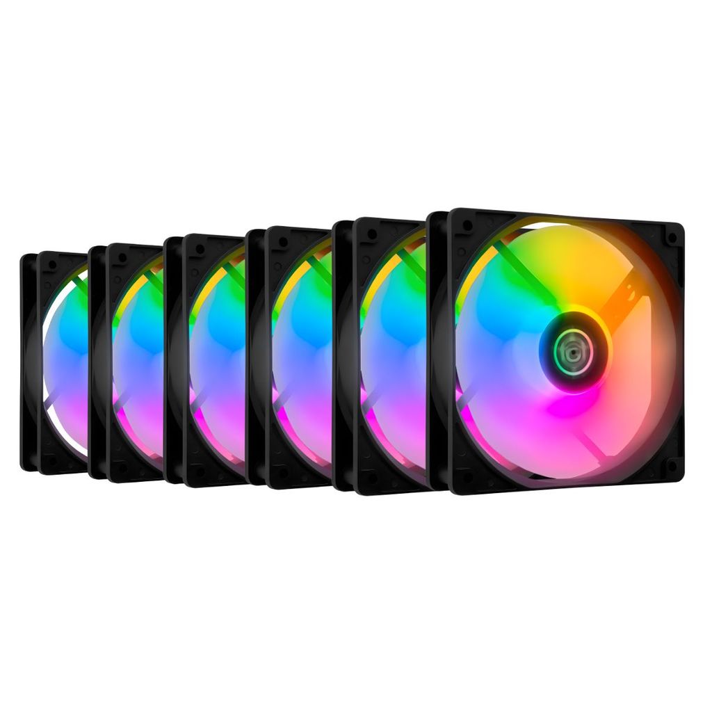 Kit 6 Fans TGT Striker Rainbow 120mm - TGT-STK6-BLRBW | Shopee Brasil