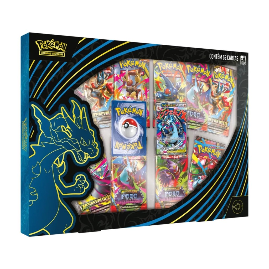 Box Pokémon Tcg - Coleção Mega Charizard X Ex Pokémon Tcg | Shopee Brasil