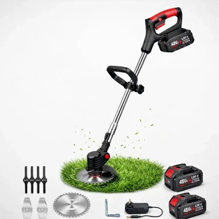 Roçadeira Aparador De Grama Sem Fio 48v Bateria Completo