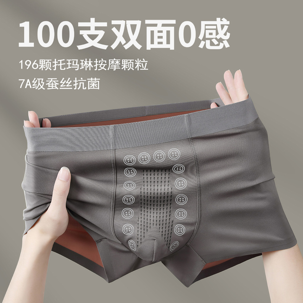 Cuecas 100 Pcs Dupla Face Roupa Interior Masculina 10A Seda ...