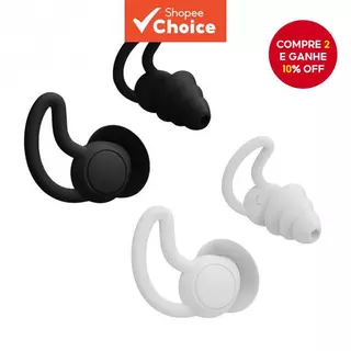 1 Par De Tampões De Ouvido De Silicone Com Cancelamento De Ruído Multicoloridos Opcionais Para Entretenimento Audiovisua em Oferta na Shopee