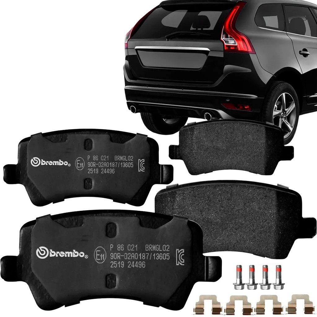 Jogo Pastilha Freio Traseira Volvo XC60 2.0 2012 2013 2014 2015 2016 ...