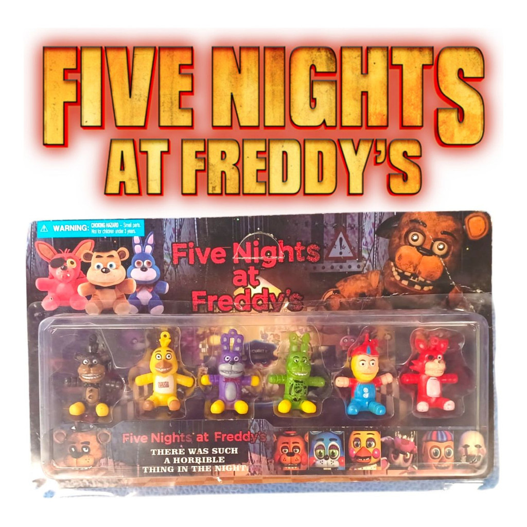 Kit 6 Mini Bonecos Animatronics Five Nights At Freddy's Fnaf | Shopee ...