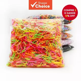 100 Unidades De Elásticos De Cabelo TPU Para Mulheres E Meninas Suportes De Rabo De Cavalo Descartáveis Conjunto De Faix em Oferta na Shopee