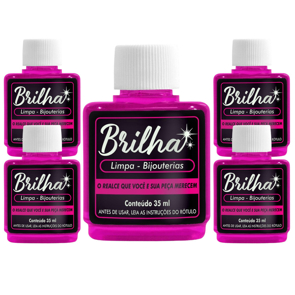 Limpa Bijuterias 35ml 5 Unidades - Liquido para limpar Bijuterias ...