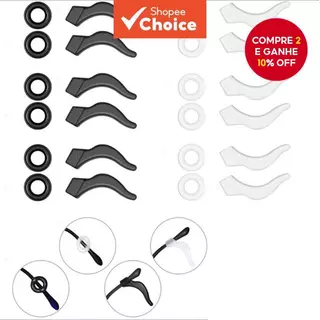 Conjunto De Punhos E Rolha De Silicone Para Óculos – Almofadas Antiderrapantes De 24 Unidades Acessórios De em Oferta na Shopee