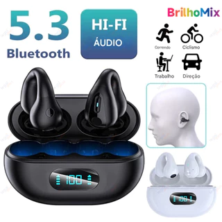 Fone Esportivo Condução Óssea 2026 Novo | Clip Auricular, Sem Atraso, Autonomia Extra-Longa em Oferta na Shopee