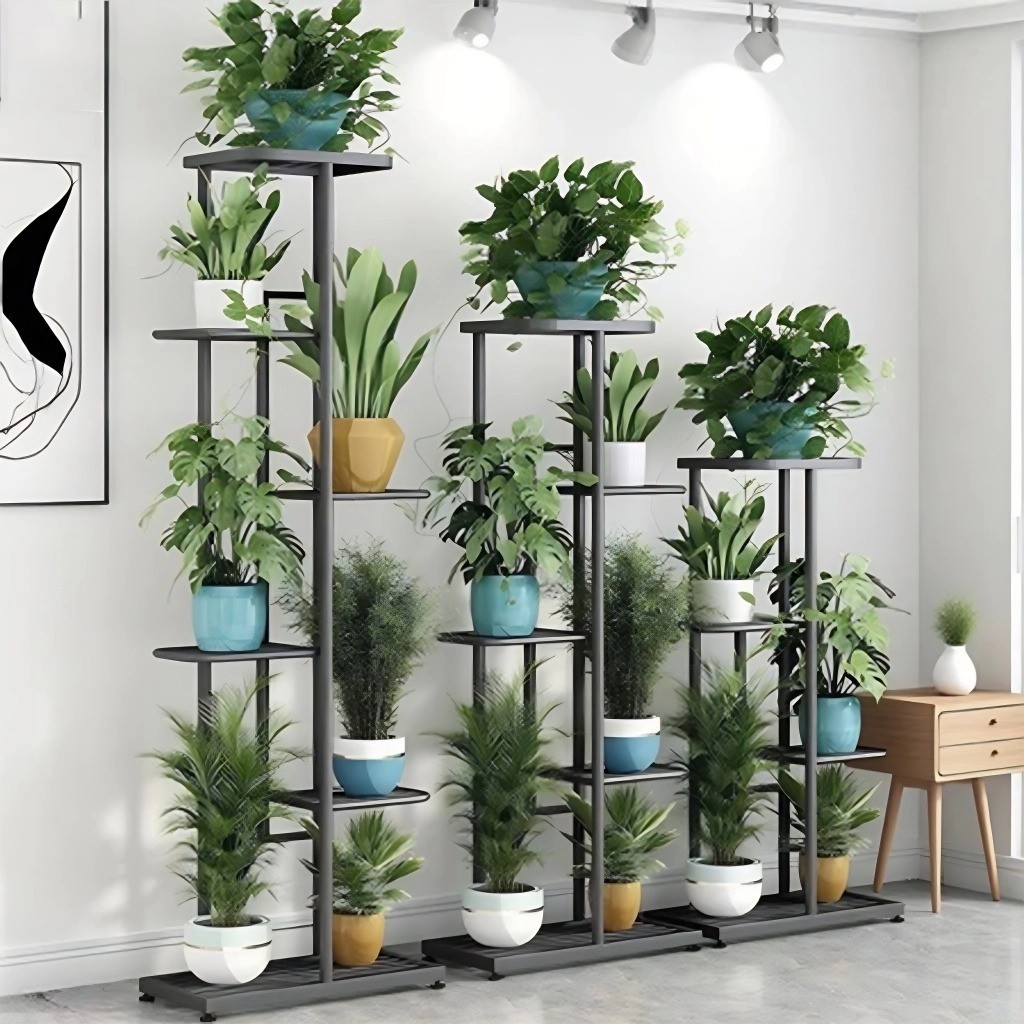 5/6/8 níveis Suporte para plantas prateleira de exposição suporte para ...