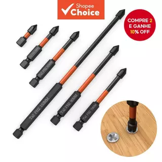 Conjunto De Chave De Fenda PH2 6pcs Cruz De Impacto Magnético De Alta Dureza 25-150mm em Oferta na Shopee