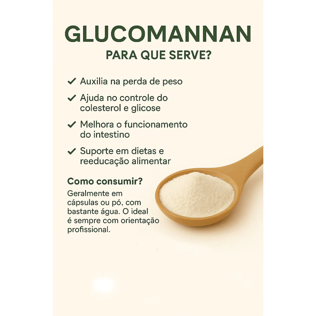 Glucomannan em Pó 100% Puro: Seu Aliado Natural para Bem-Estar e Controle de Peso