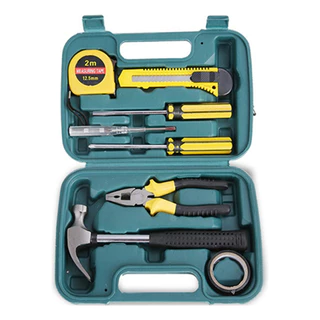 Kit de Ferramentas 9 Peças com Maleta para Reparos Domésticos e Manutenção Luatek LWJ-149
