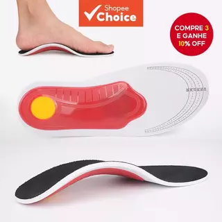 Palmilhas Ortopédicas De Suporte De Arco | Inserções De Absorção De Choque Para Alívio De Fascite Plantar em Oferta na Shopee