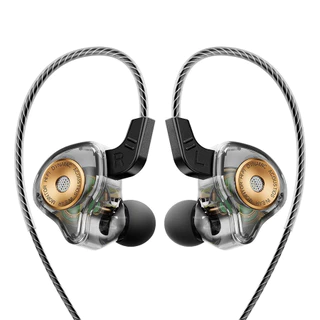 Fones de ouvido Qkz Ak6/Ak6 Ultra esportivos para corrida com controle de linha e microfone Gamer Músico Com Case