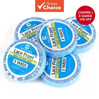 Fita Dupla Face Para Peruca De Renda Azul De 0.8 Cm x 3 Jardas-Adesiva Andador Perucas E Postiços em Oferta na Shopee