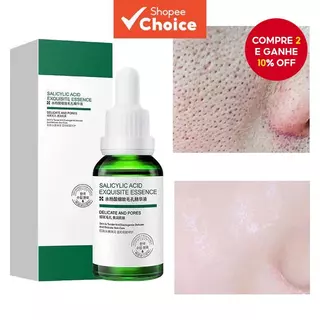 Ácido Salicílico Soro Facial Hidratante e Clareamento para Refinamento de Poros e Anti-rugas em Oferta na Shopee