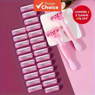 Barbeador Facial Feminino E Navalha De Sobrancelha | Remover Com Segurança Fuzz De Pêssego Lâminas De Proteção De 3 Cama em Oferta na Shopee