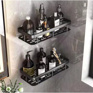 1/2/3 Suportes Alumínio De Banheiro Rack Organizador Alta Qualidade Prateleira Premium Porta Shampoo em Oferta na Shopee