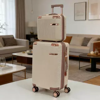 Kit ou Mala De Bordo，Alto Qualidade,4 Double wheel Roda Gira 360 Grau/ mala de viagem em Oferta na Shopee