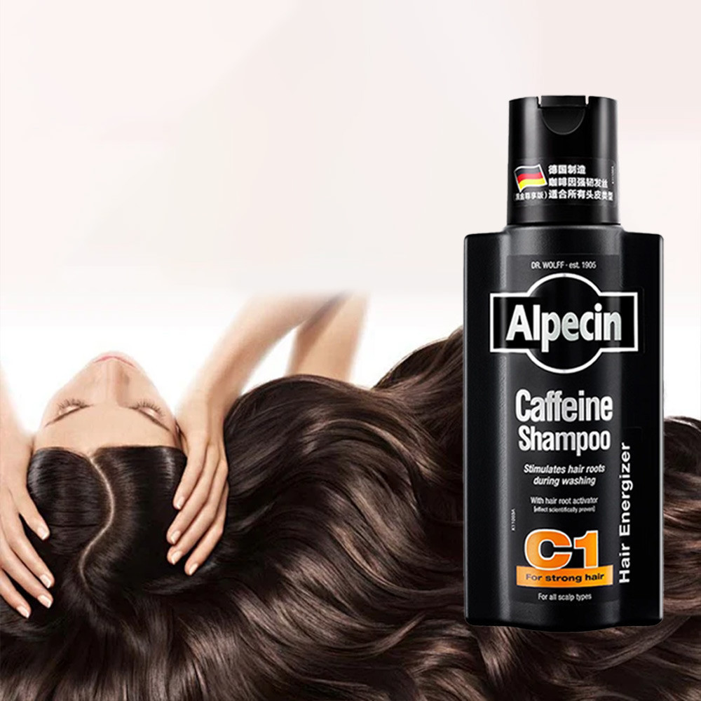 Alpecin Shampoo Cafeína C1 Preto Anti Queda De Cabelo Masculino Forte ...
