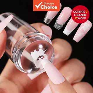 Carimbo De 1 Unidade Para Decoração De Unhas E Manicure Francesa Com Silicone Transparente em Oferta na Shopee
