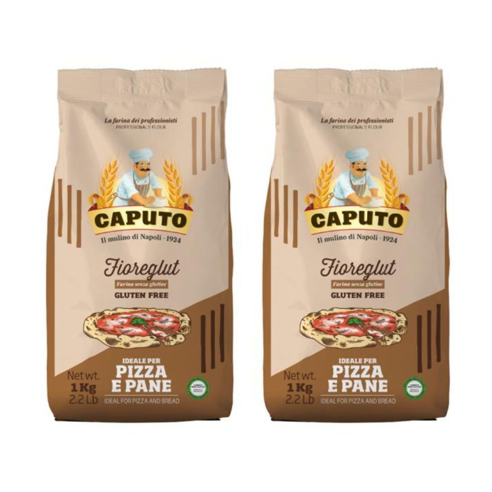 Kit 2 Farinha de Trigo Italiana Sem Glúten Fioreglut 1kg Caputo ...
