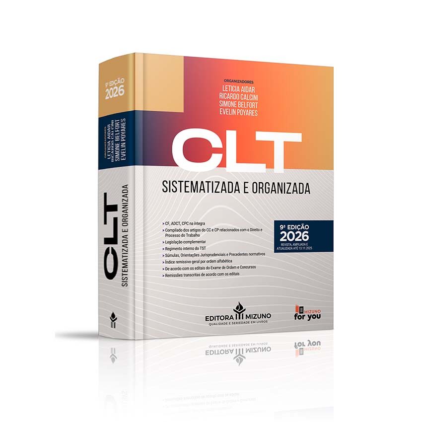 CLT Sistematizada e Organizada 9ª edição 2026 | Livro Prova da OAB