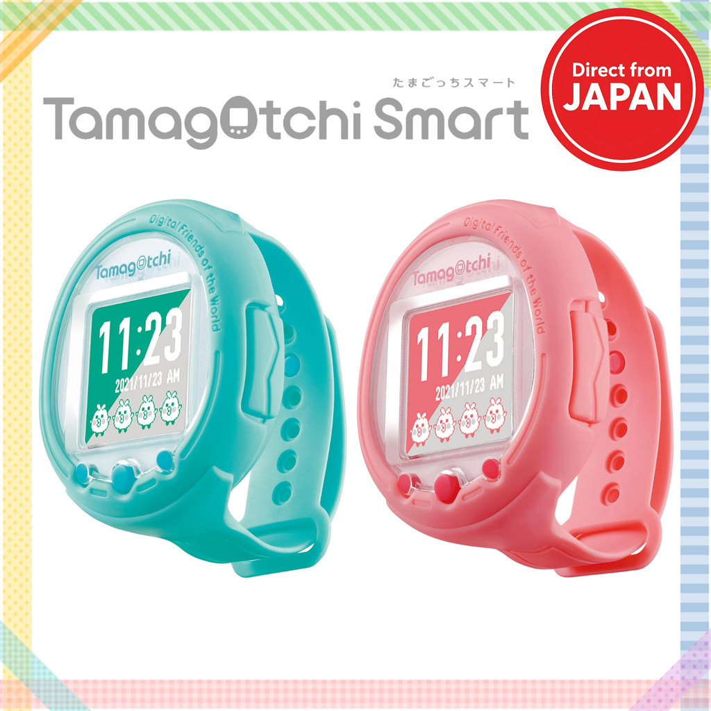 BANDAI – Tamagotchi Smart – Édition Bleu Menthe – Écran Tactile – Microphone – Portatif – Langue Japonaise