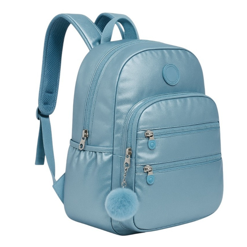 Mochila Escolar Feminina Masculina Reforçada Metalizada - P/ Trabalho Faculdade Viagem