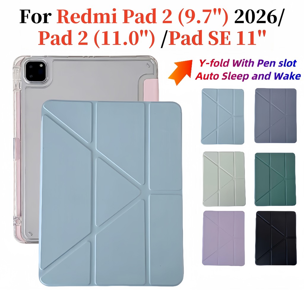 Para Xiaomi Redmi Pad 2 SE 9.7'11.0 2026 WiFi 4G Flip Stand Cover