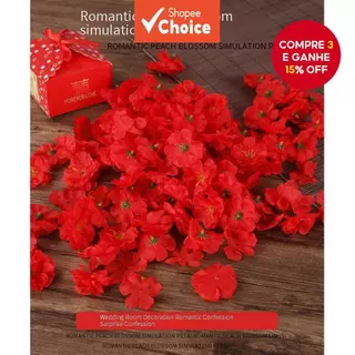 Conjunto De 100 Peças De Flores Artificiais – E Rosas De Pêssego Para Decoração De Casamento , Artesanato Faça Você Mesm em Oferta na Shopee