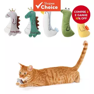 Brinquedo De Gato De Pelúcia Em Forma De Animal Fofo-Companheiro Molar Resistente À Mastigação , Suprimentos Interativos em Oferta na Shopee