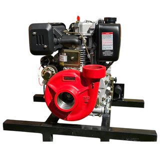 Motobomba a Diesel Para Irrigação Com Bomba de Incêndio e Motor 10Hp Partida Elétrica em Oferta na Shopee