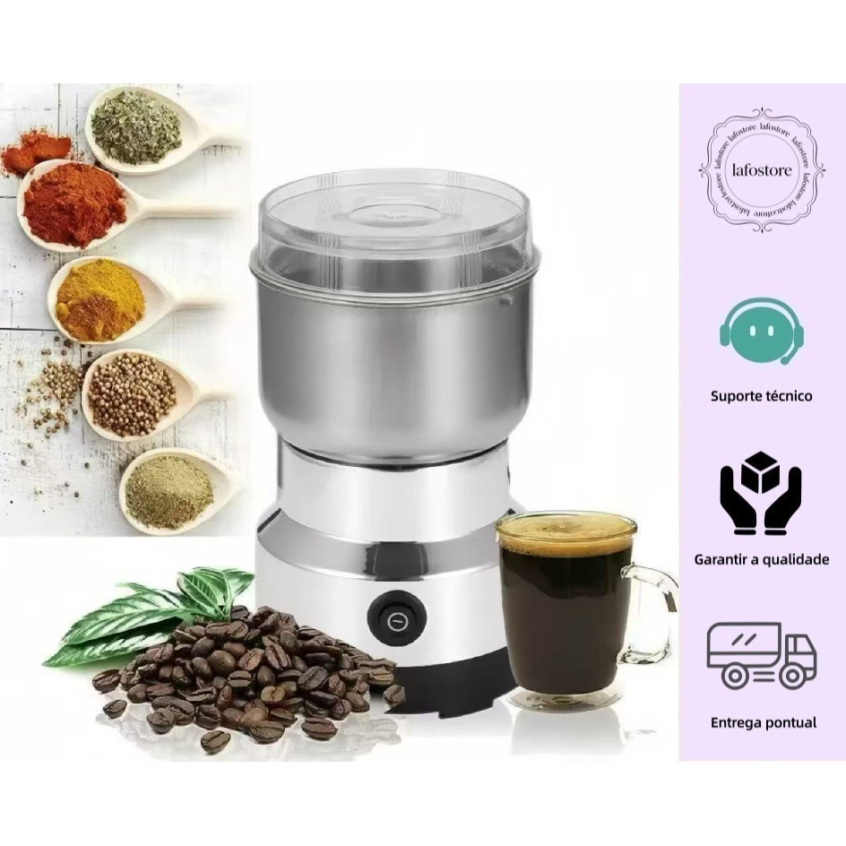 Moedor Multifuncional de Café e Especiarias 110V com Design 
