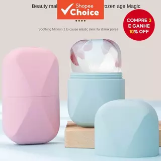 Dispositivo de compressão de gelo em formato de diamante para limpeza da pele e redução dos poros em Oferta na Shopee