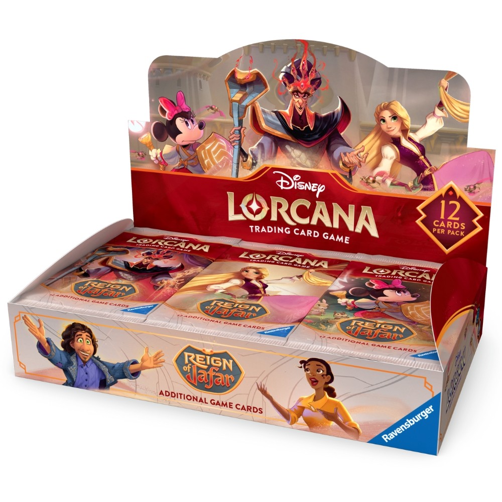BOOSTER BOX DISNEY LORCANA SET 8 REIGN OF JAFAR CARD PACKS INGLÊS