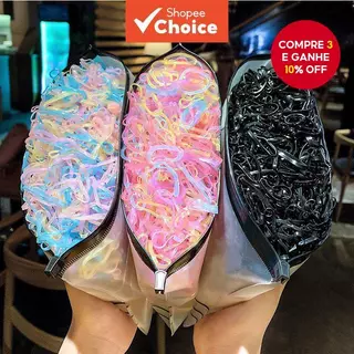 Conjunto De Elásticos Para Cabelo De Bebê – Suportes De Rabo De Cavalo Macios E Sem Puxar Meninas Crianças , Faixas De E em Oferta na Shopee