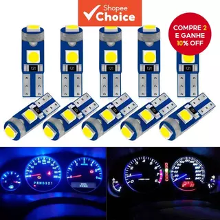 10 Peças T5 W3W , W1 , 2W , 3030 Painel De Lâmpada LED Para Carro , Luz 10 Peças T5 W3W , W1 , 2W , 3030 Painel De Lâmpada LED Para Carro , Luz