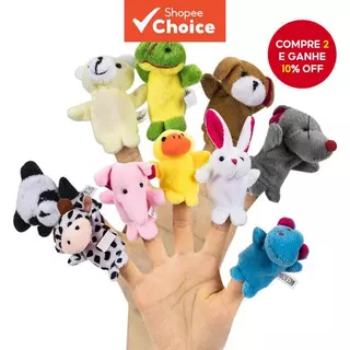6Pcs Fantoches Fofinhos De Dedo De Animais Jogo Interativo Pais E Filhos Brinquedos Para Bebês Crianças Fingem Brin em Oferta na Shopee