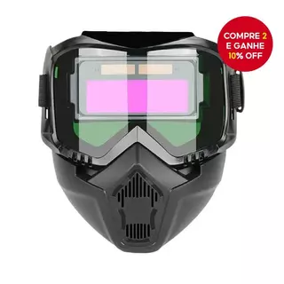 Uma Peça Montada Na Cabeça Profissional Máscara De Soldagem Automática Óculos Filtro Luz Anti Brilho Capacete Equipament em Oferta na Shopee