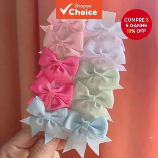 10 Peças Mini Laços De Cabelo De Fita Para Meninas-Grampos Gorgorão Doce , Presilhas Boutique Antiderrapantes Crianças E em Oferta na Shopee