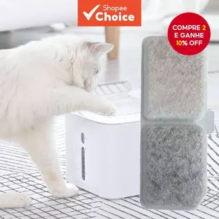 10pcs Substituições De Filtro De Fonte De Água Para Gatos-Filtros Dispensadores Animais De Estimação De 10.5 * 4.5 Cm , em Oferta na Shopee