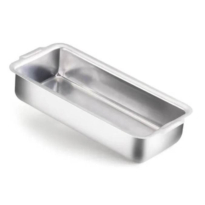 Forma 100% Alumínio Para Pão Bolo Retangular 30X13 Cm